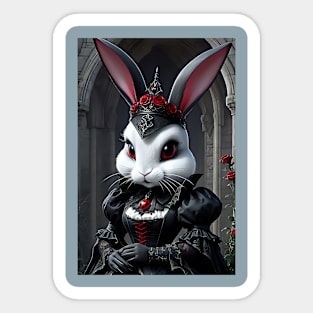 Beautiful gothic bunny Sticker